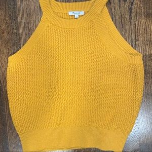 Madewell mustard colored vest, size L